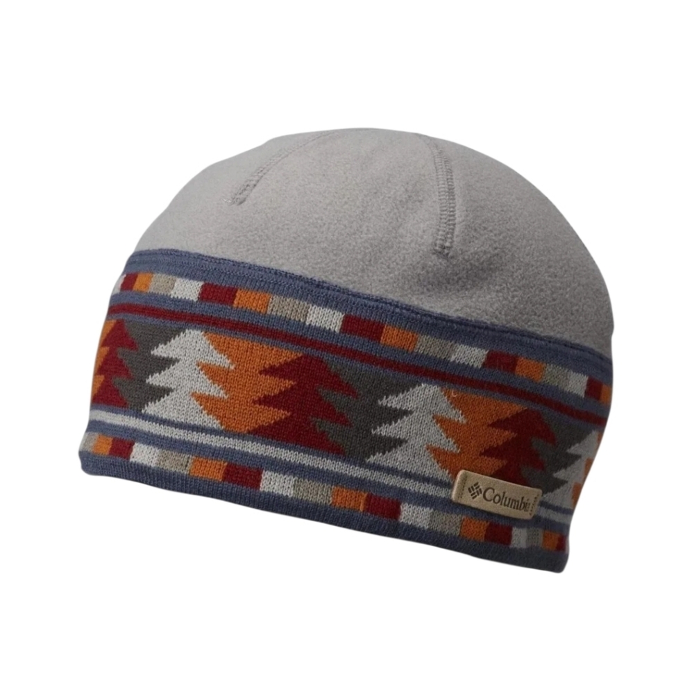 Columbia Gray Fleece Beanie with Colorful Pattern‎
